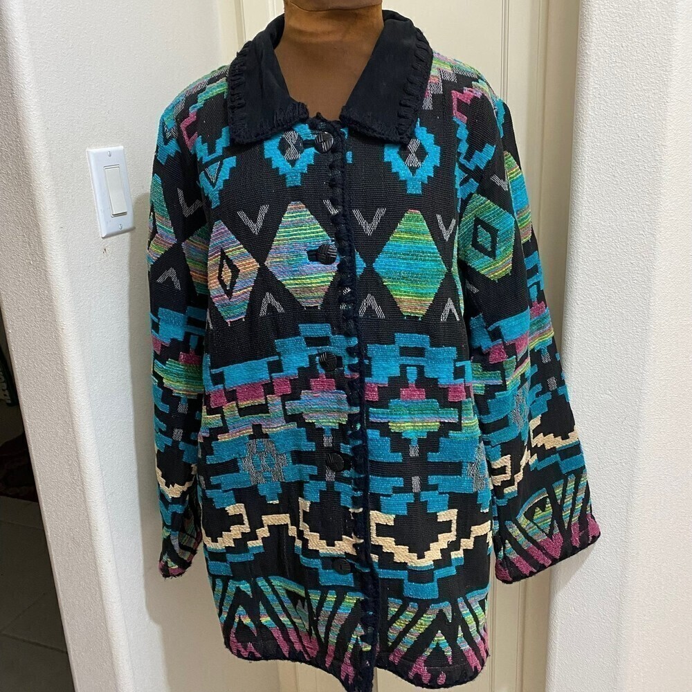 CEDAR CANYON CLOTHING CO Woven Tapestry Jacket size L